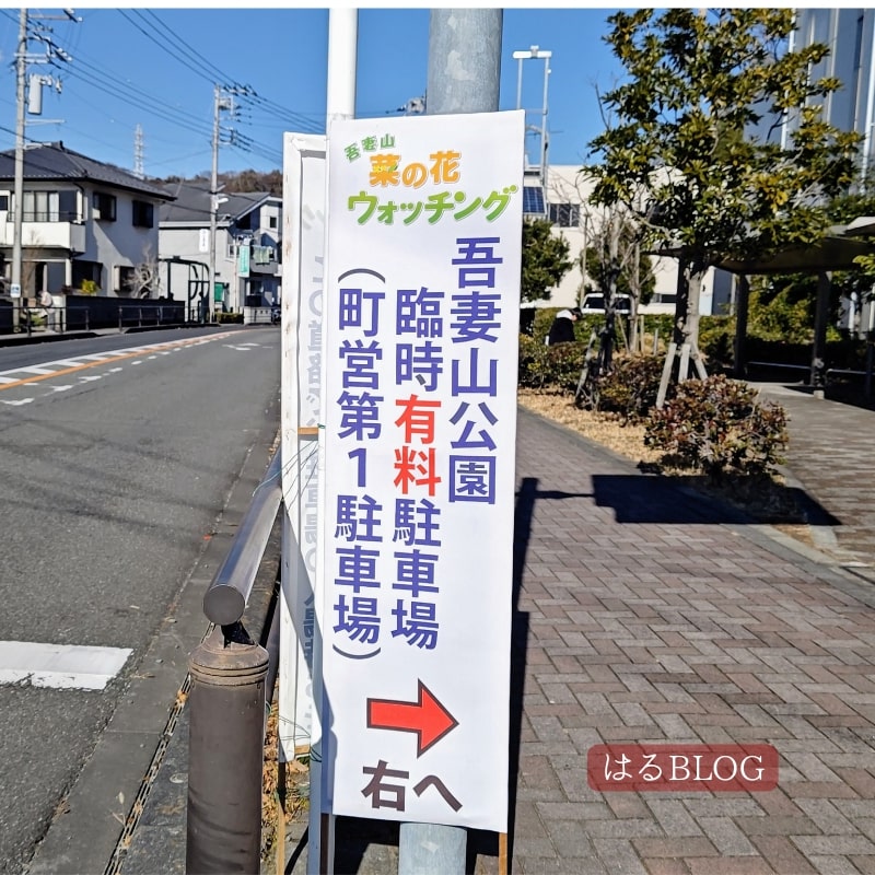 吾妻山公園臨時有料駐車場