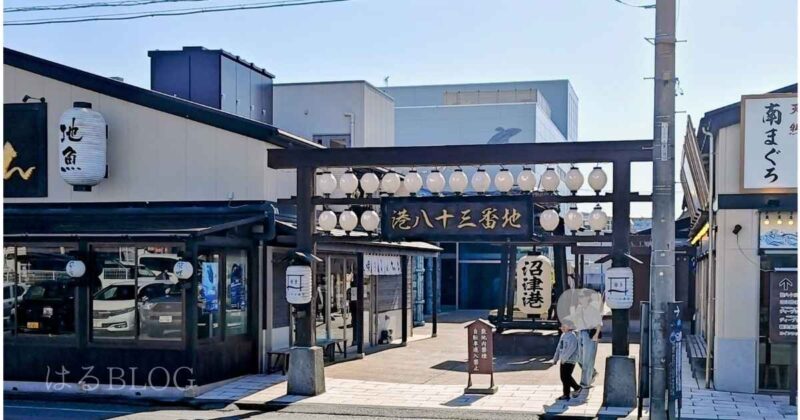 沼津港飲食店街 水族館入口