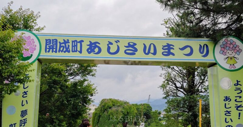 2025年開成町あじさいまつりゲート