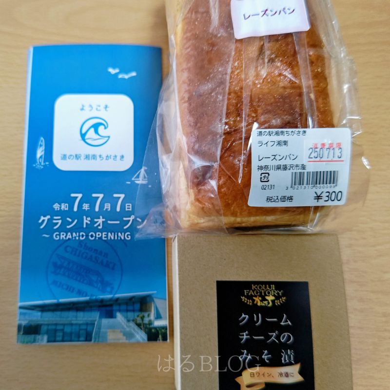 道の駅湘南ちがさきリーフレットと購入品