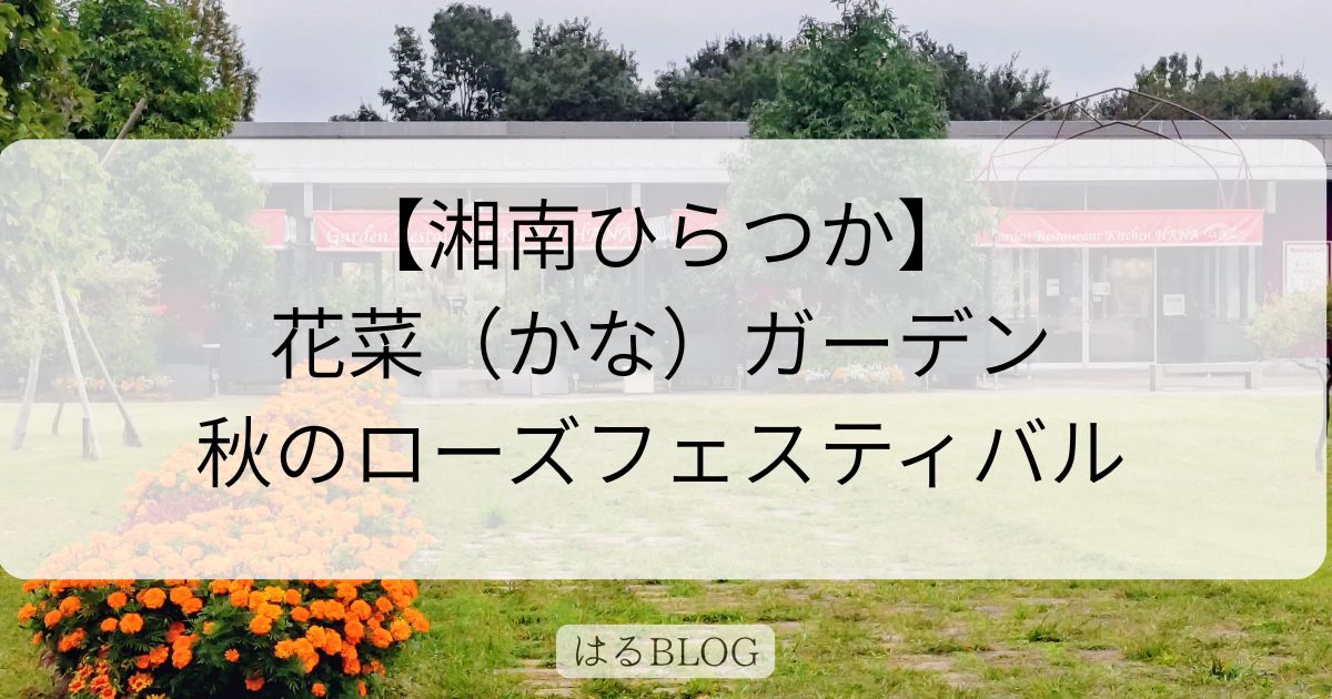 湘南ひらつか花菜ガーデン秋のローズフェスティバル