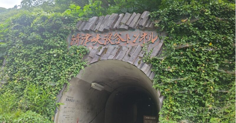 清津峡渓谷トンネル入口